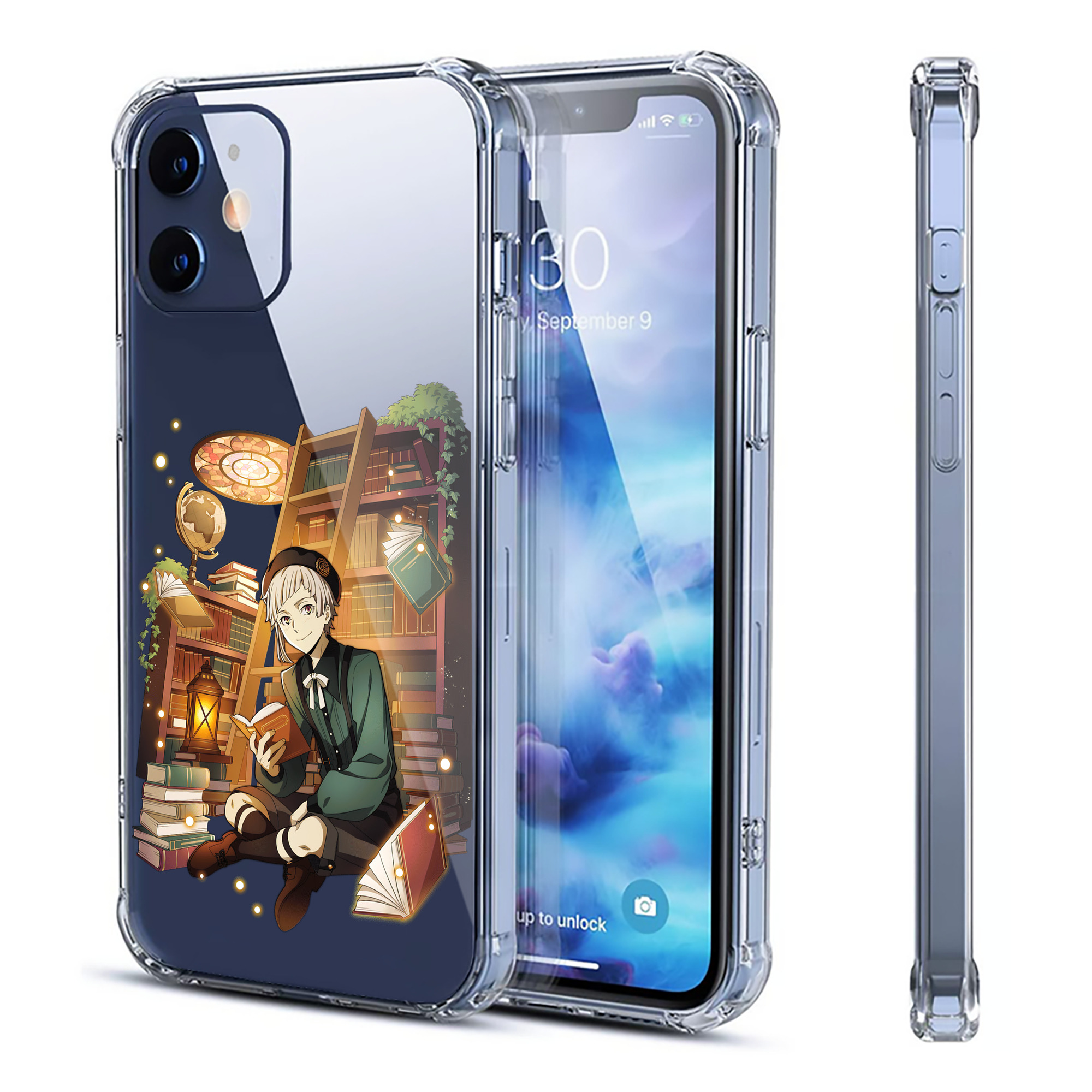 （画像用） 文豪ストレイドッグス Bungo Stray Dogs 【iPhone 12シリーズ対応】透明スマホケース（クリアソフトケース）